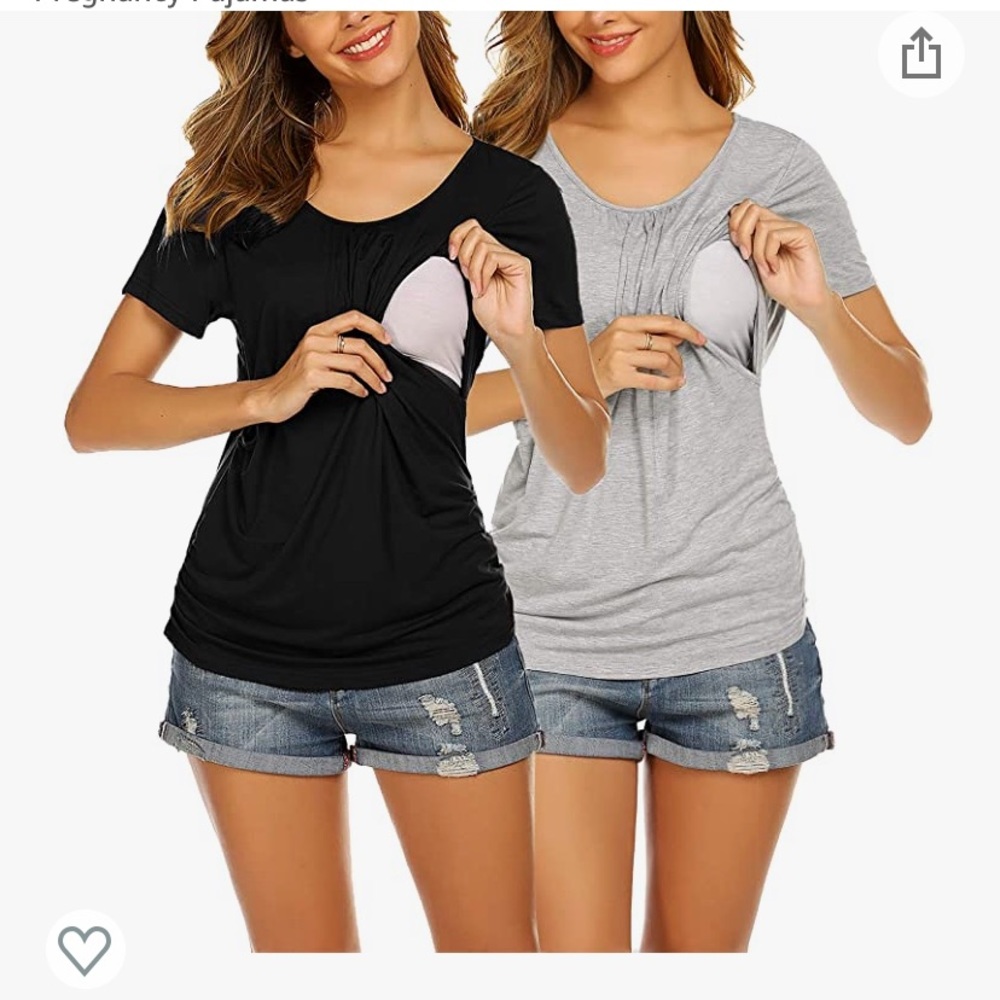 Ekouaer Maternity Nursing Tops for Breastfeeding